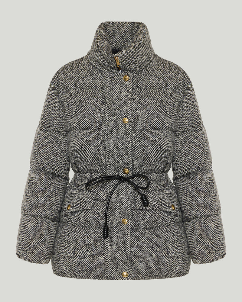 Moncler Diaphanes hooded short down jacket
