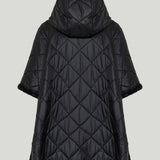 Moncler quilted hooded cape