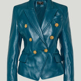 Balmain 6-Button leather jacket