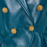 Balmain 6-Button leather jacket