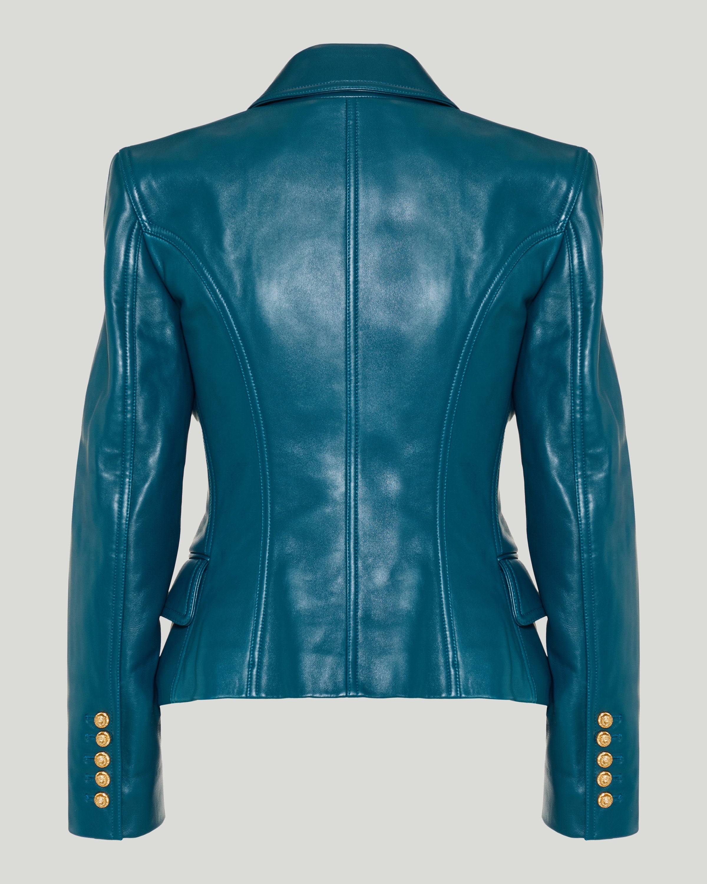 Balmain 6-Button leather jacket – Luisa World