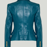 Balmain 6-Button leather jacket