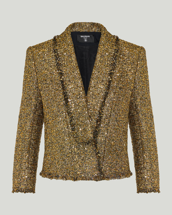 Balmain Sequined tweed jacket