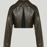 Alaïa Cropped leather biker jacket