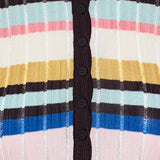 Alaïa Striped cropped jacquard cardigan