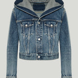 Alaïa Hooded denim jacket