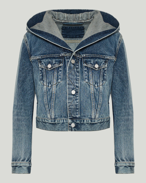 Alaïa Hooded denim jacket