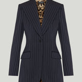 Dolce & Gabbana Single-breasted pinstripe wool jacket