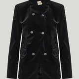Khaite Rolo double-breasted velvet blazer