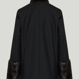 Loulou de Saison Goa faux-fur trimmed wool coat