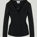 McQueen Off-shoulder harness jacket