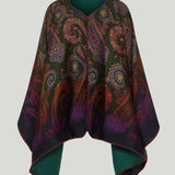 Etro Reversible paisley-jacquard wool-blend cape