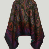 Etro Reversible paisley-jacquard wool-blend cape