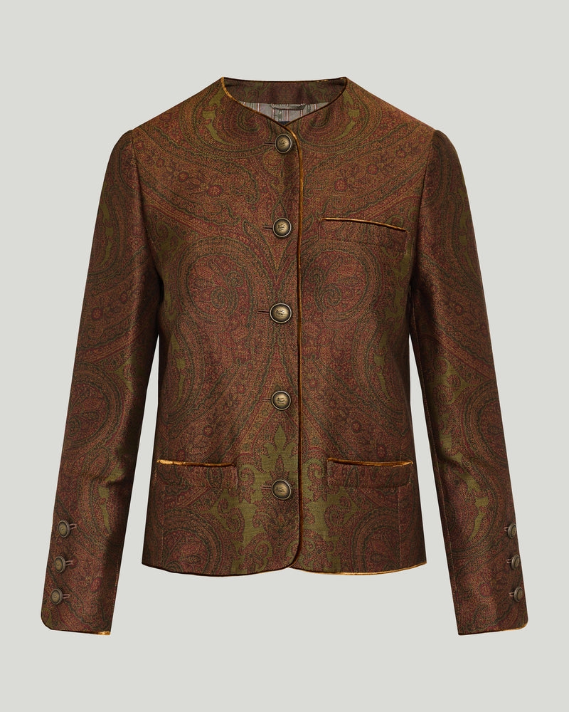 Etro Paisley-jacquard crepe blazer