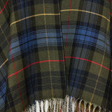 Etro Tartan fringed poncho