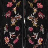 Etro Bead-embellished cropped velvet vest