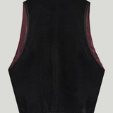 Etro Bead-embellished cropped velvet vest
