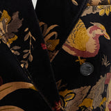 Etro Printed double-breasted velvet blazer
