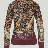 Etro Leopard-print floral cardigan