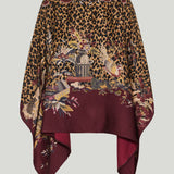 Etro Animal-print wool poncho