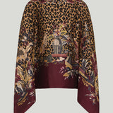 Etro Animal-print wool poncho