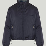 Miu Miu Check-pattern quilted jacket