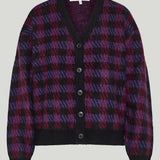 Frame Brushed houndstooth cardigan