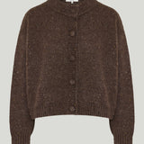 Frame flecked wool-cashmere cardigan
