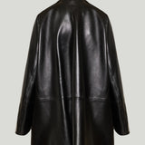 Loewe Peplum leather coat