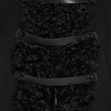 Fendi Shearling-collar wool coat