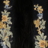 Fendi embroidered wool and fox fur gilet
