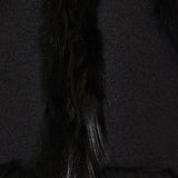 Fendi Fox-trimmed bouclé wool gilet