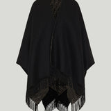 Fendi FF Zucca wool and cashmere poncho