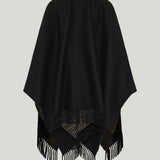 Fendi FF Zucca wool and cashmere poncho