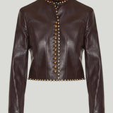 Etro Studded leather jacket