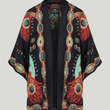 Etro Flora and fauna silk kimono
