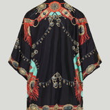 Etro Flora and fauna silk kimono