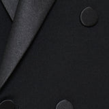 Saint Laurent Double-breasted grain de poudre jacket