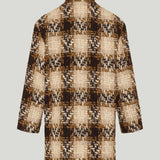Saint Laurent Checked wool-blend tweed jacket