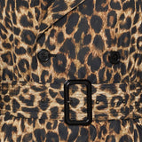 Saint Laurent leopard-print nylon trench coat