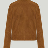 Saint Laurent Paneled suede jacket