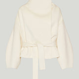 The Frankie Shop Onelle belted wool-blend short coat