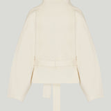 The Frankie Shop Onelle belted wool-blend short coat