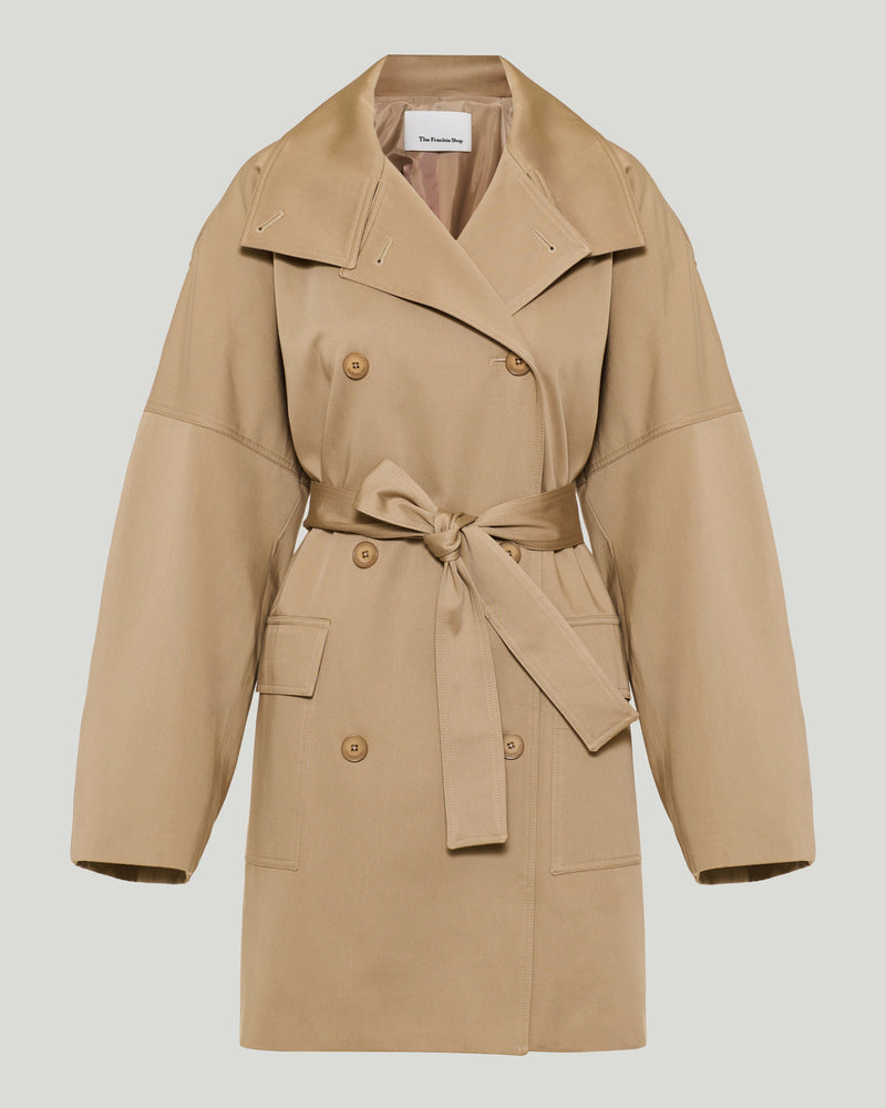 The Frankie Shop Tess belted trench coat