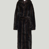 The Frankie Shop Faux-fur wrap coat
