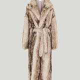 The Frankie Shop Faux-fur wrap coat