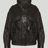 The Frankie Shop Napa leather jacket