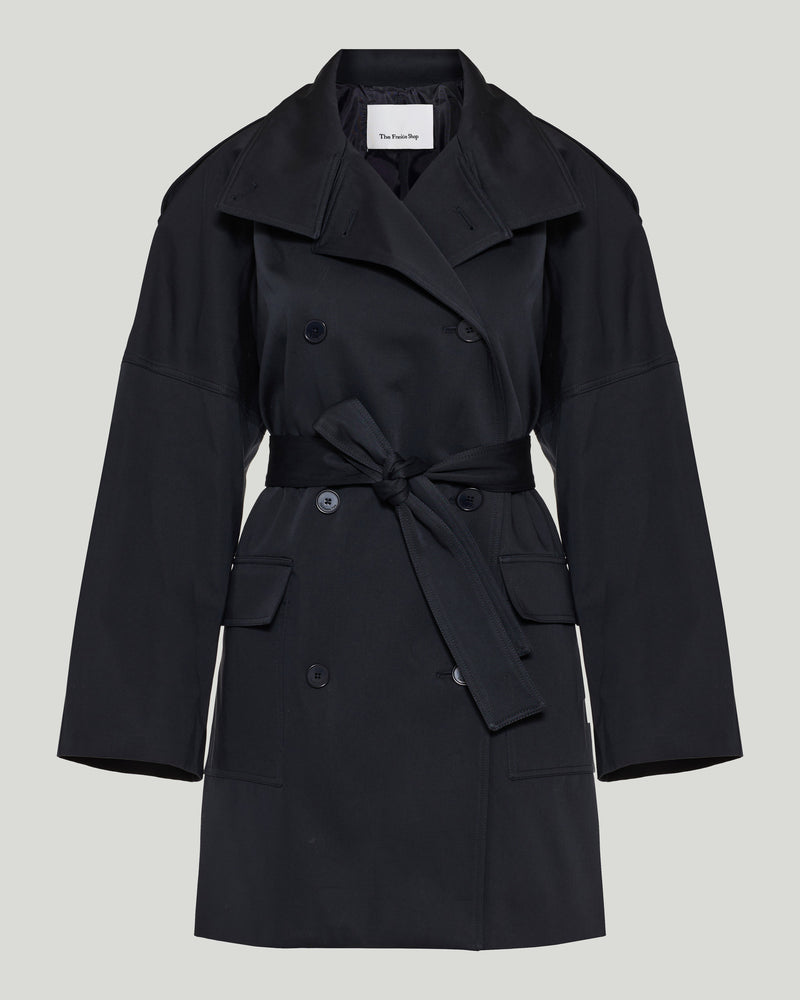 The Frankie Shop Tess midi short trench