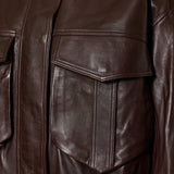 The Frankie Shop Napa leather jacket