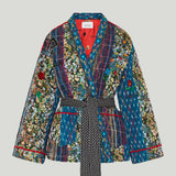 Monoki Patchwork print kimono jacket